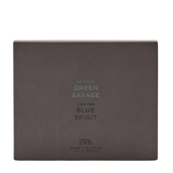 عطر ادکلن زارا دوقلو بلو من اسپریت و گرین ساواج | ZARA MAN GREEN SAVAGE + BLUE SPIRIT